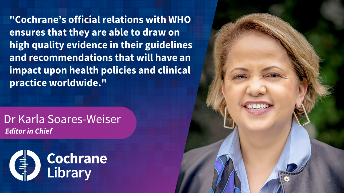 World Health Organization uses Cochrane evidence in induction of labour recommendations